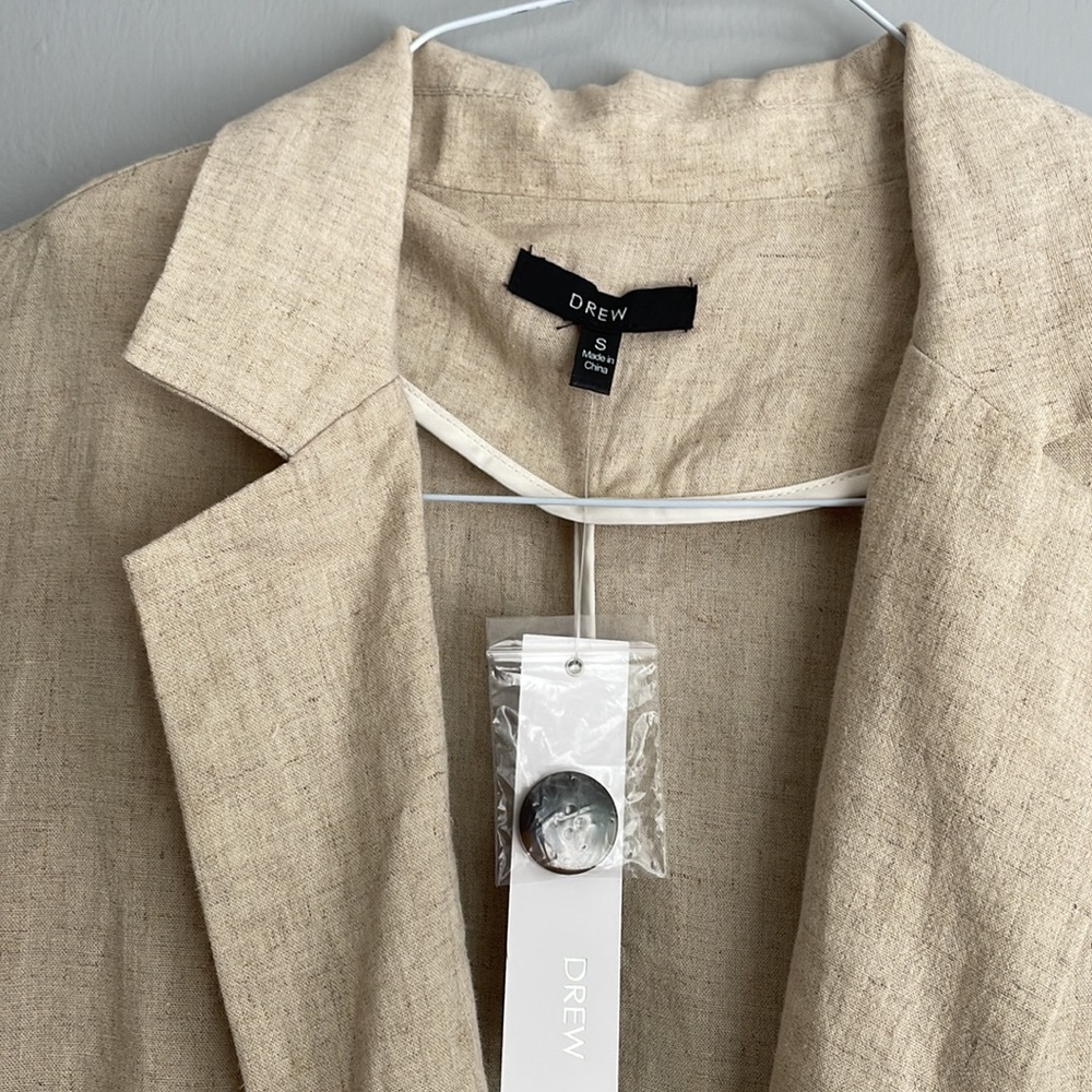 Anthro Drew linen blend light weight jacket, size S - Picture 2 of 8